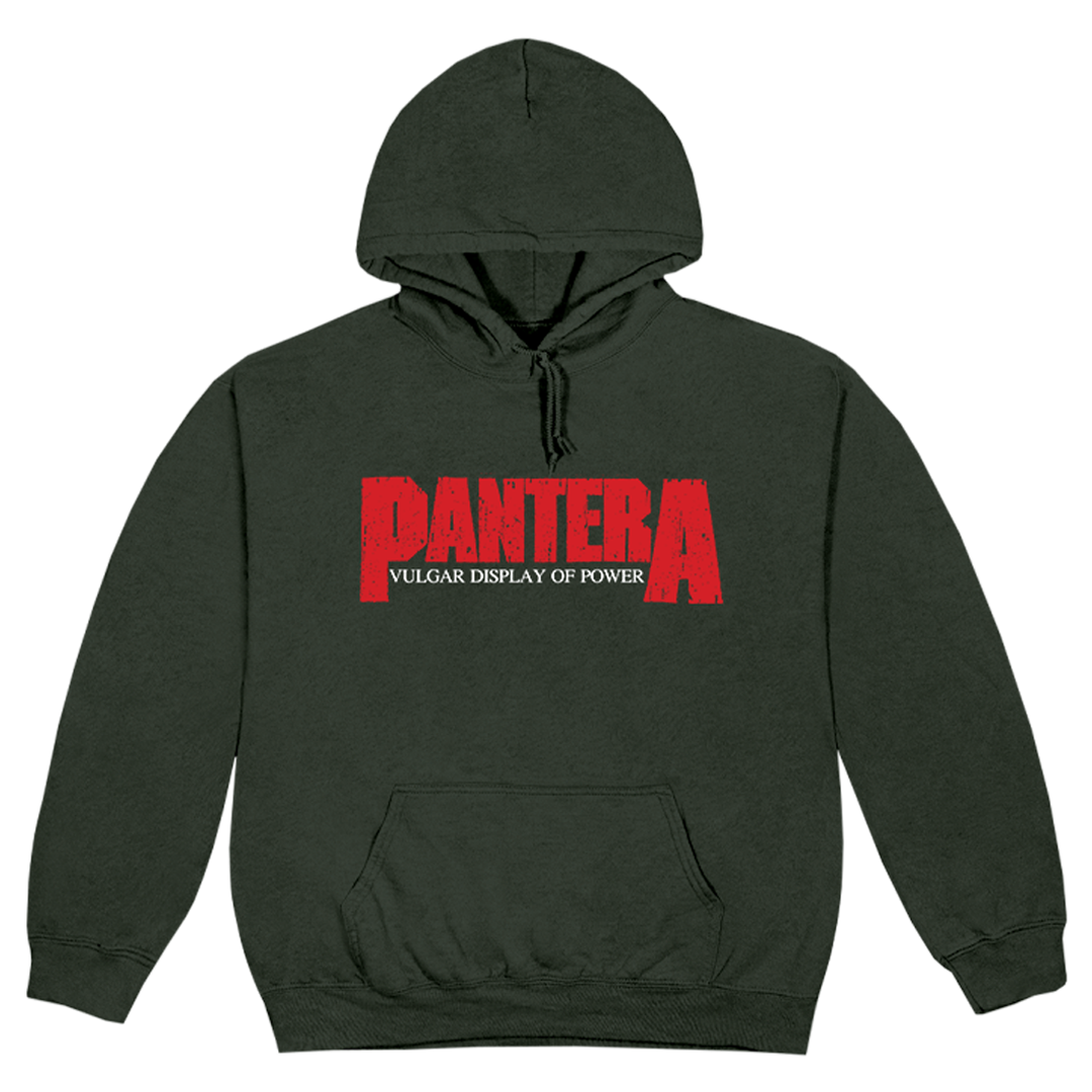 Pantera - Vulgar Display Of Power Forest Green Hoodie