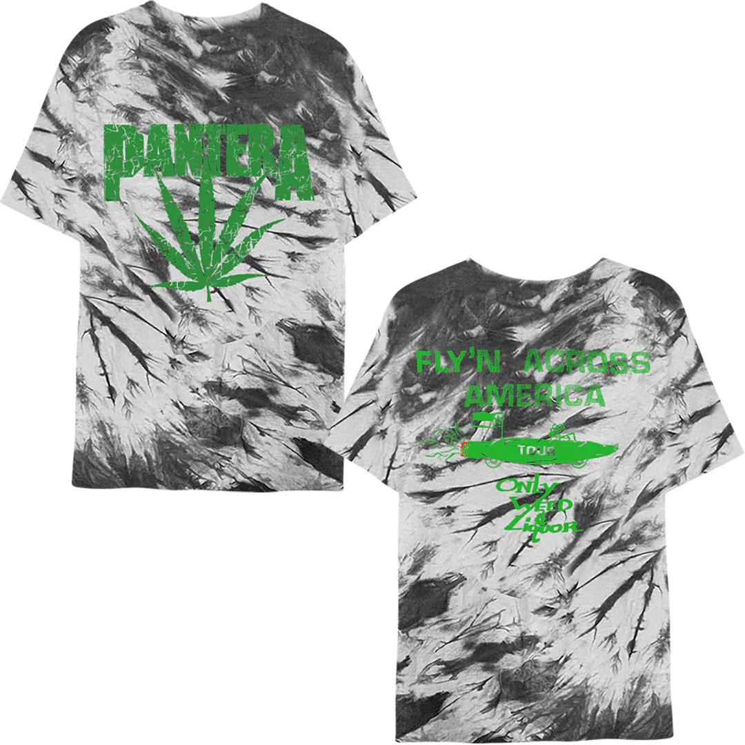 Pantera - Fly'm' Across America Tie Dye T-Shirt