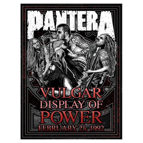 Vulgar Display Of Power Band Illustration Lithograph (limited edition)